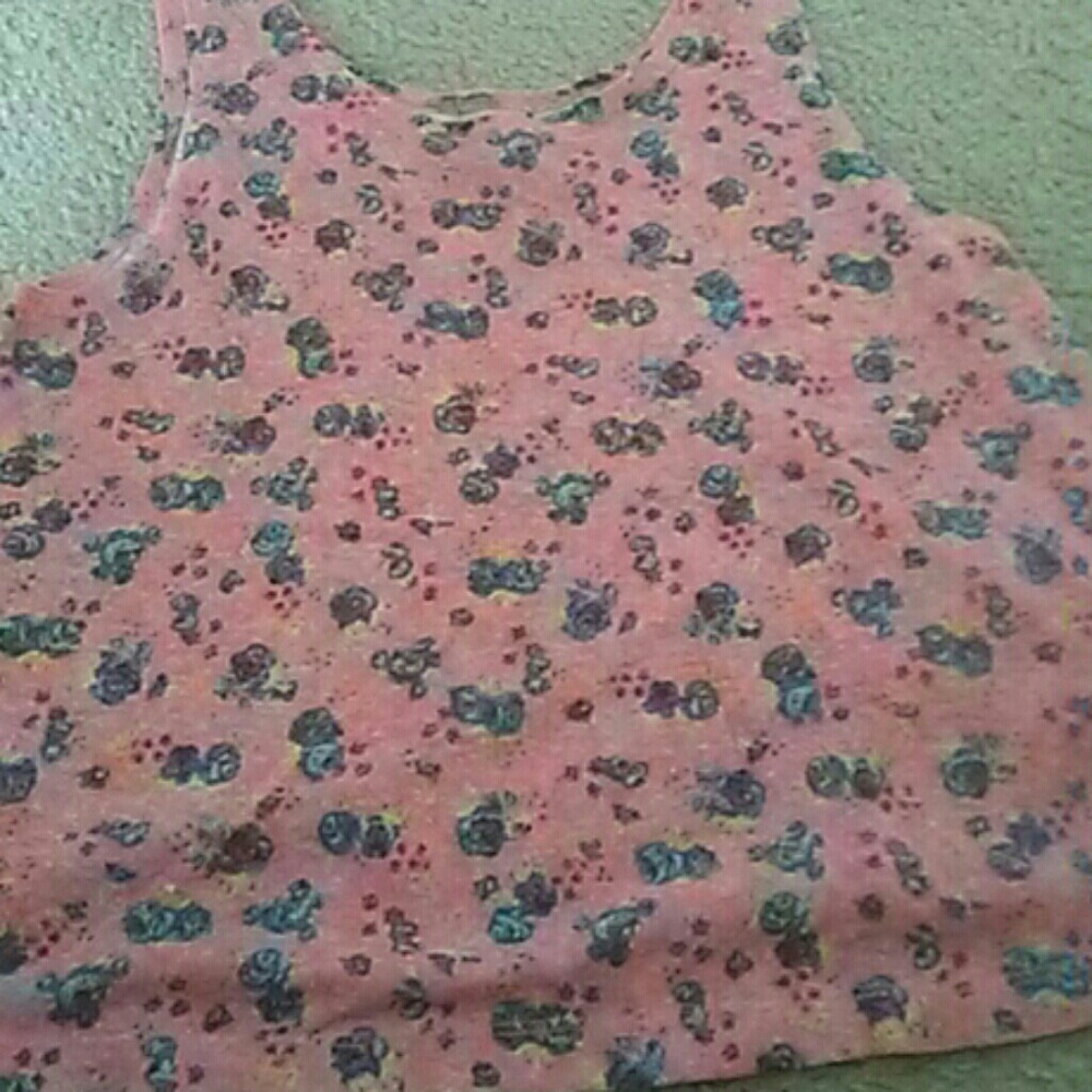 Knit cropped tank top